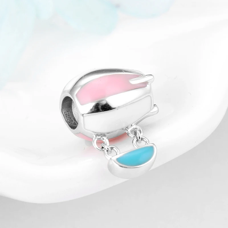 Цветные карамельные свисающие болтающиеся с синими эмалевыми бусинами