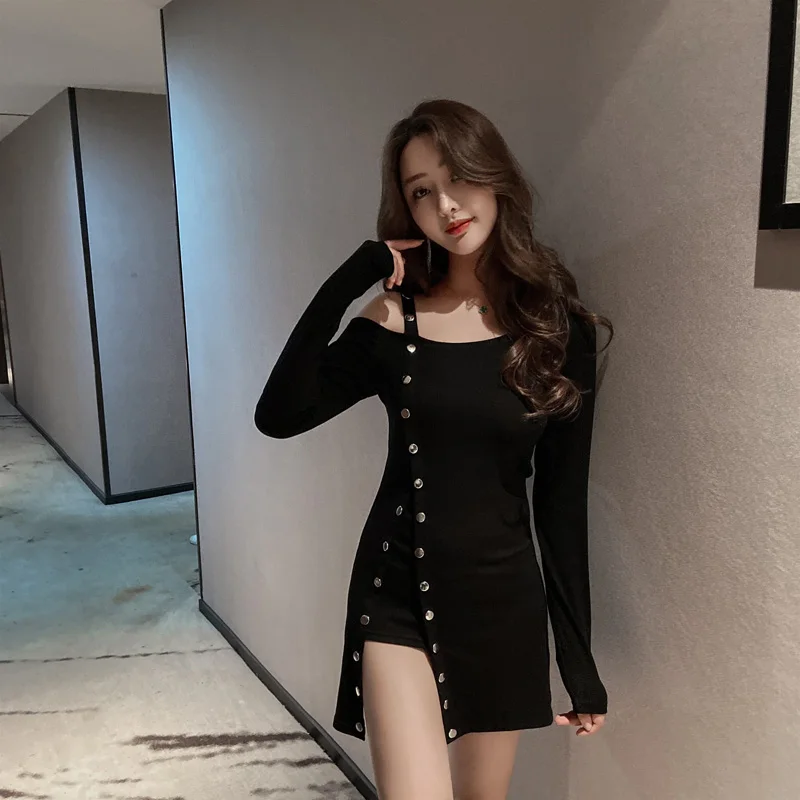 Сексуальное летнее женское мини-платье без бретелек в Корейском стиле
