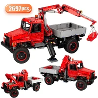 2697pcs city engineering crane excavator technical car building blocks architecture construct truck bricks toys for children