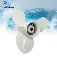 boatman%c2%ae propeller for yamaha outboard motor 9 9 20hp 9 14x11 aluminum 8 tooth spline 63v 45943 00 el engine part