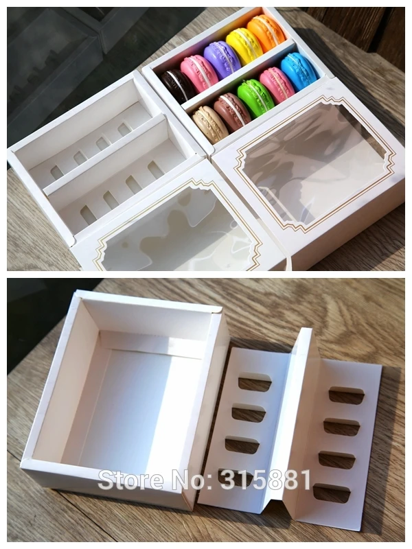 Window Macaron boxes Gift chocolate box cookie 20PCS/LOT | Дом и сад