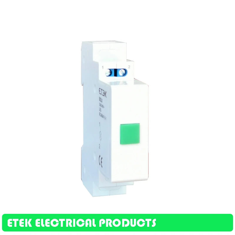 EKSL DIN 230V AC модульный сигнальная лампа 50/60HZ красного зеленого желтого цвета: синий