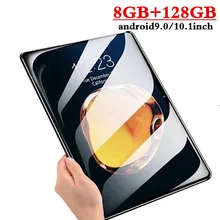 10,1 дюймов, 3G, 4G, LTE, две sim-карты, ips, 2.5D экран, планшетный ПК, четыре ядра, 8 ГБ ОЗУ, 128 Гб ПЗУ, планшеты, Android 9,0, Bluetooth, gps