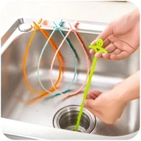 1pc plastic hook kitchen bathroom sink pipe drain cleaner pipeline hair cleaning removal shower toilet sewer clog 51cm long line