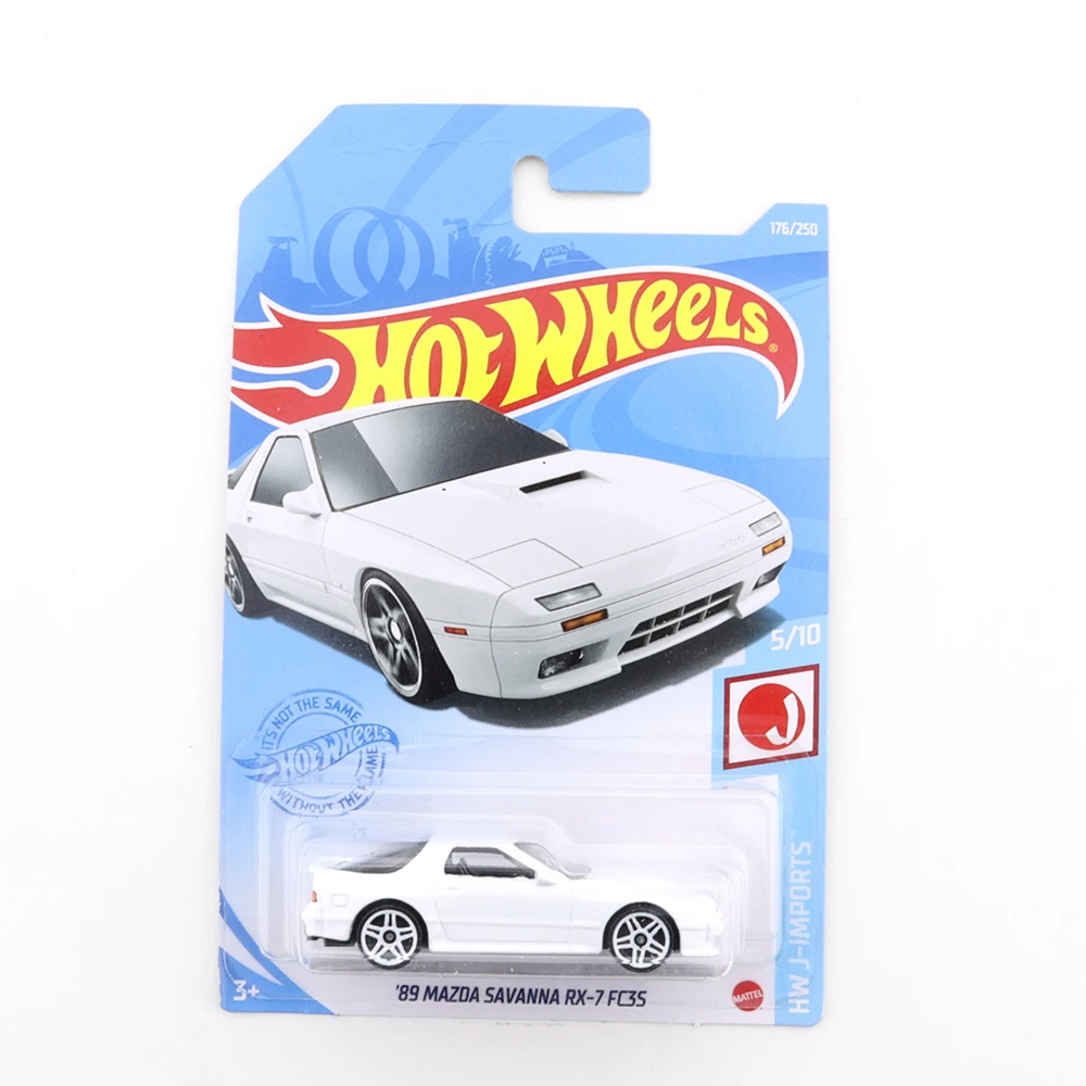 

2021J No.176 Hot wheels Hot Small Sports Car 1/64 Alloy Die-Casting Car Model @89 MAZDA SAVANNA RX-7 FC3S