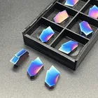 Токарный станок SP200, 2,0 мм, SP300, 3,0 мм, SP400, 4,0 ММ, нано синее лезвие, токарный инструмент для токарного станка с ЧПУ, твердосплавный токарный инструмент лезвие канавки