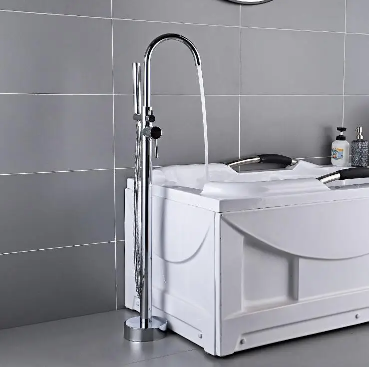 Латунный Смеситель для ванны с позолоченным креплением кран ванной комнаты