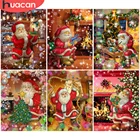 HUACAN 5D алмазная картина Рождество Санта Клаус полная дрель квадратная Алмазная вышивка мультфильм Вышивка крестом домашнее украшение