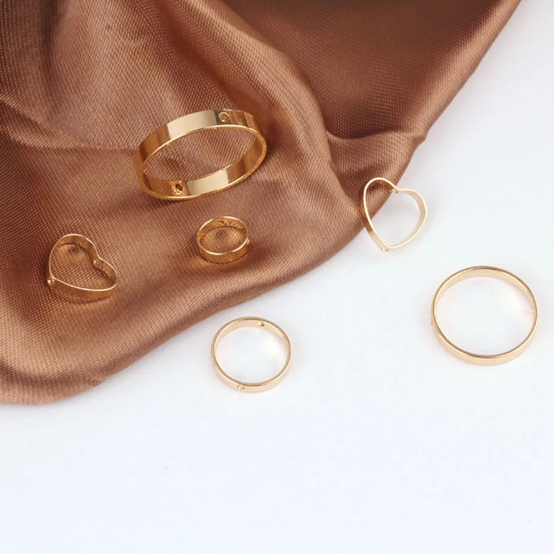 10 шт. медные серьги с отверстиями круглые для любви ожерелье кулон модный