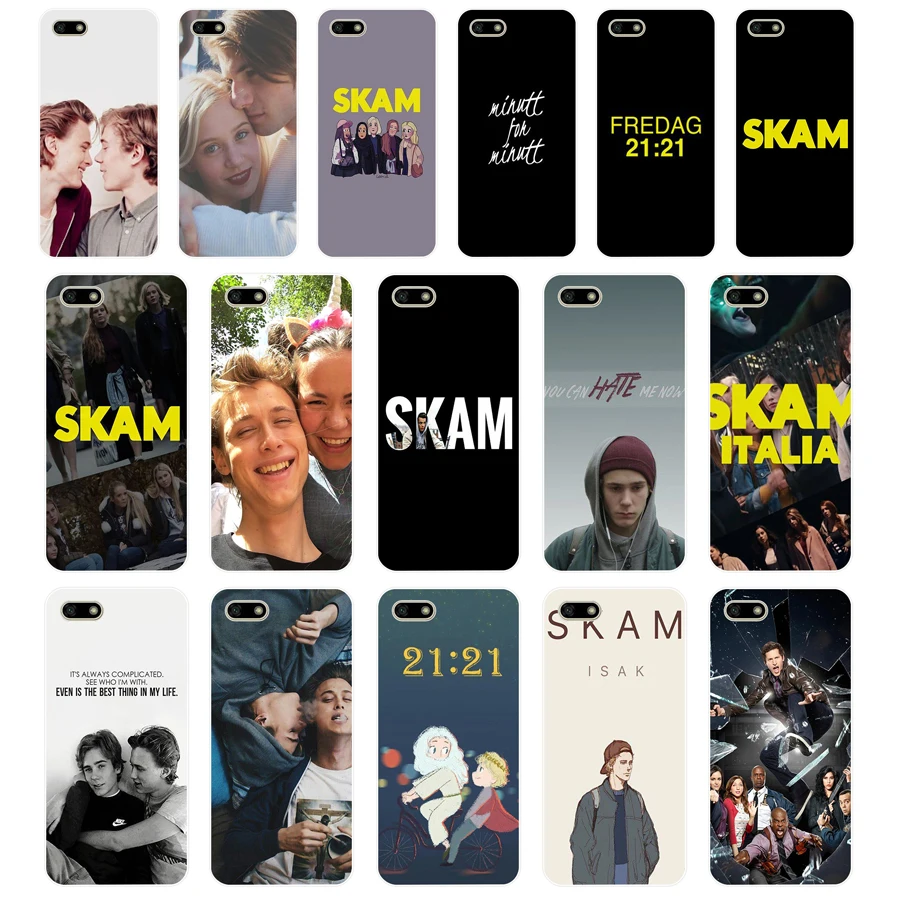 252FG норвежский ТВ SKAM Мягкий Силиконовый ТПУ чехол для huawei Honor 7a 5 45 pro 7 7c 7x y5 2018