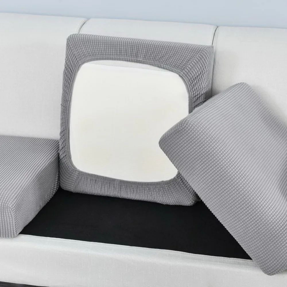 

2021 однотонный современный эластичный чехол для диванной подушки, моющийся съемный чехол для мебели для гостиной, защитная подушка для сиде...
