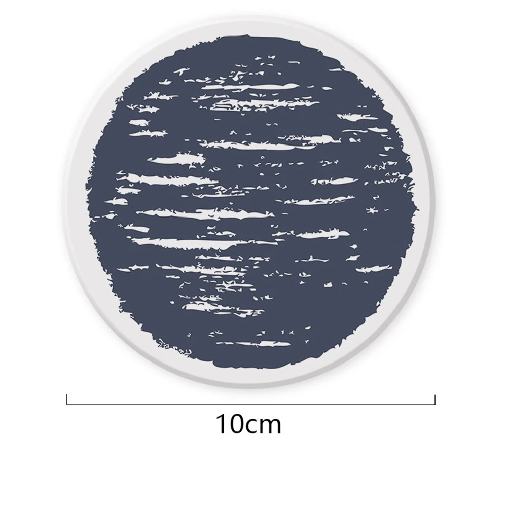 

Coasters for Drinks Absorbing Round Ceramic Stone Coaster with Cork Base,Tabletop Protection Mat for Mugs and Cups,Office