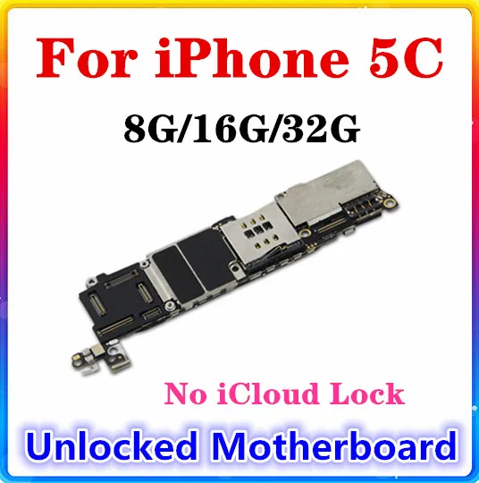Для iphone 5C материнская плата 8 ГБ/16 ГБ/32 ГБ оригинальная разблокированная icloud для IOS