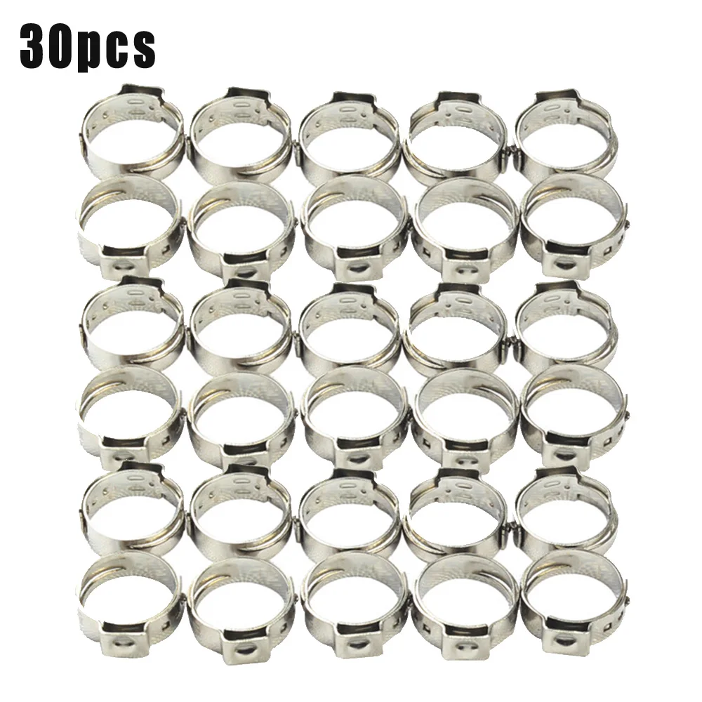 1/2 дюймов PEX нержавеющая сталь зажим Cinch кольца обжимной прижимной фитинг 30 шт.
