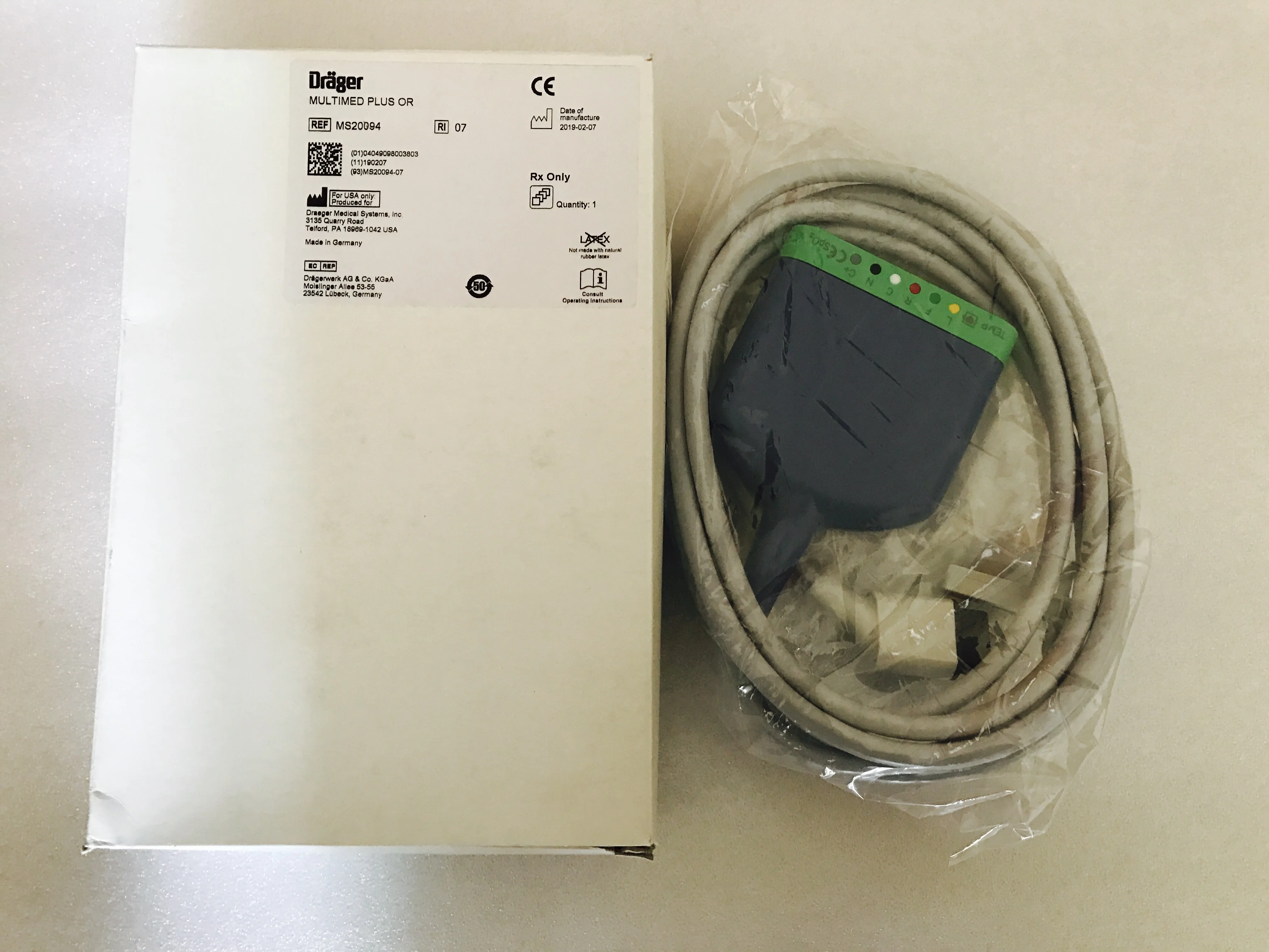 

MS20094 MultiMed Plus OR, 2,5 m MS20094,Draeger (новый, оригинальный)