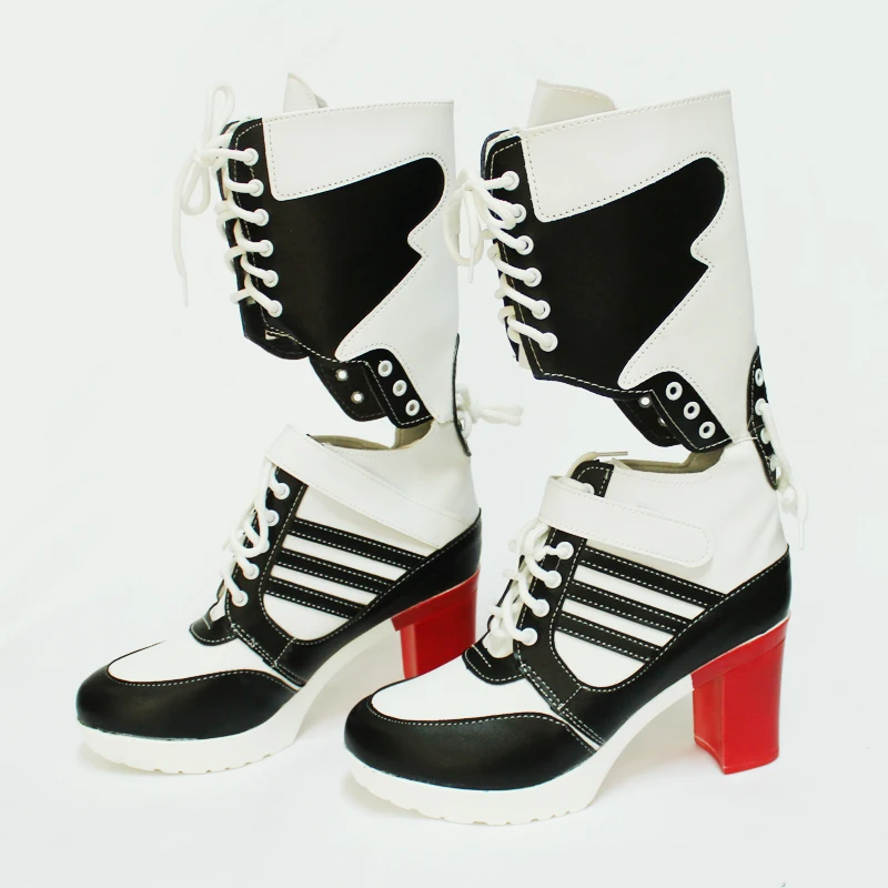 Ботинки Отряд Самоубийц Харли Квинн bota аксессуары черные женские ботинки обувь