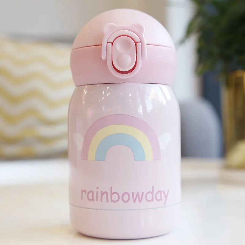 180 мл детские мини термосы из нержавеющей стали с единорогом чашка для кофе чая