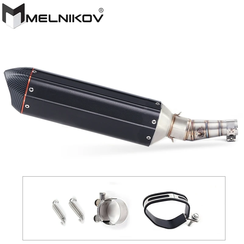 

Motorcycle Exhaust Muffler Middle Pipe Slip On For Kawasaki Z250 2008-2015 Ninja 300 2013-2016 Ninja 250R 2008-2017 Exhaust