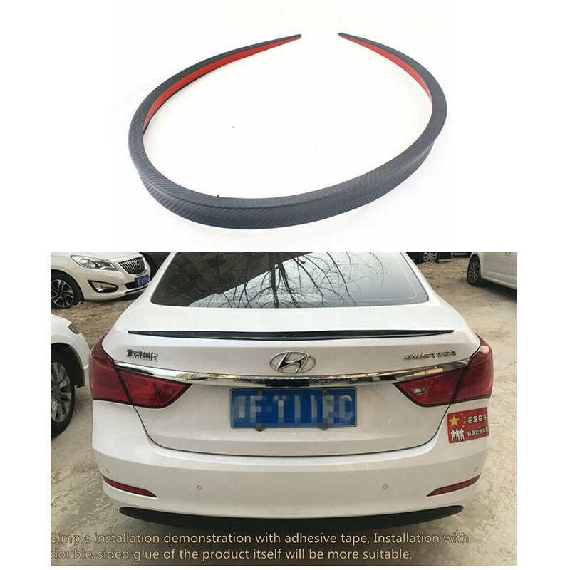 1 28 м углеродный самодельный спойлер для стайлинга автомобиля Спойлеры из