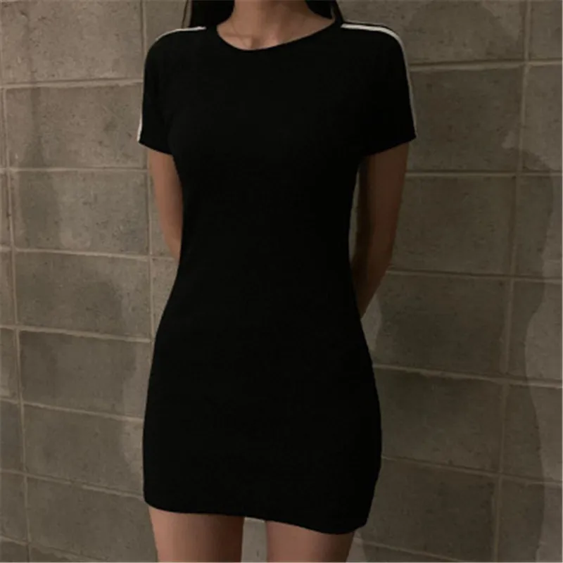 Женское платье с круглым вырезом Повседневное футляр для клувечерние лето