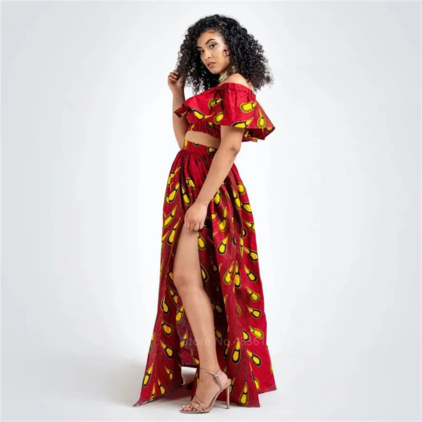 

estilo ankara africano roupas dashiki imprimir topo saias moda festa de penas vestidos africanos para mulheres robe africaine