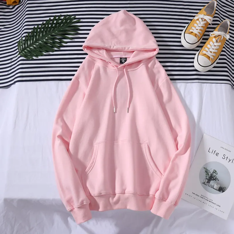 Fgkks модные брендовые мужские толстовки мужские однотонные толстовки с капюшоном повседневные Простые мужские толстовки с капюшоном топы - Цвет: Pink