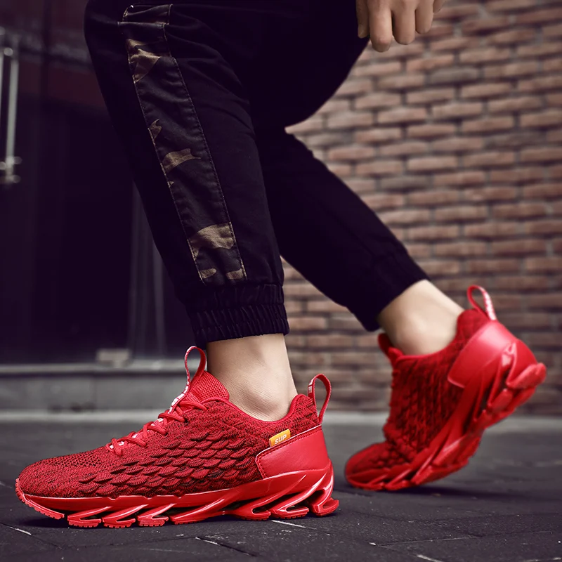 Outdoor Sport Couple Shoes Sneakers Male Comfort Cushioning Light Blade Running Shoes Men Hot Big Size Cheap Jogging Shoes Men