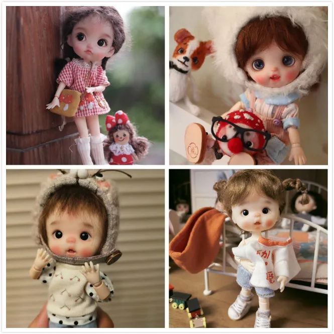 Голова куклы OB11 1/8 BJD голова OB полимерная глина для творчества 2020313|Куклы| |