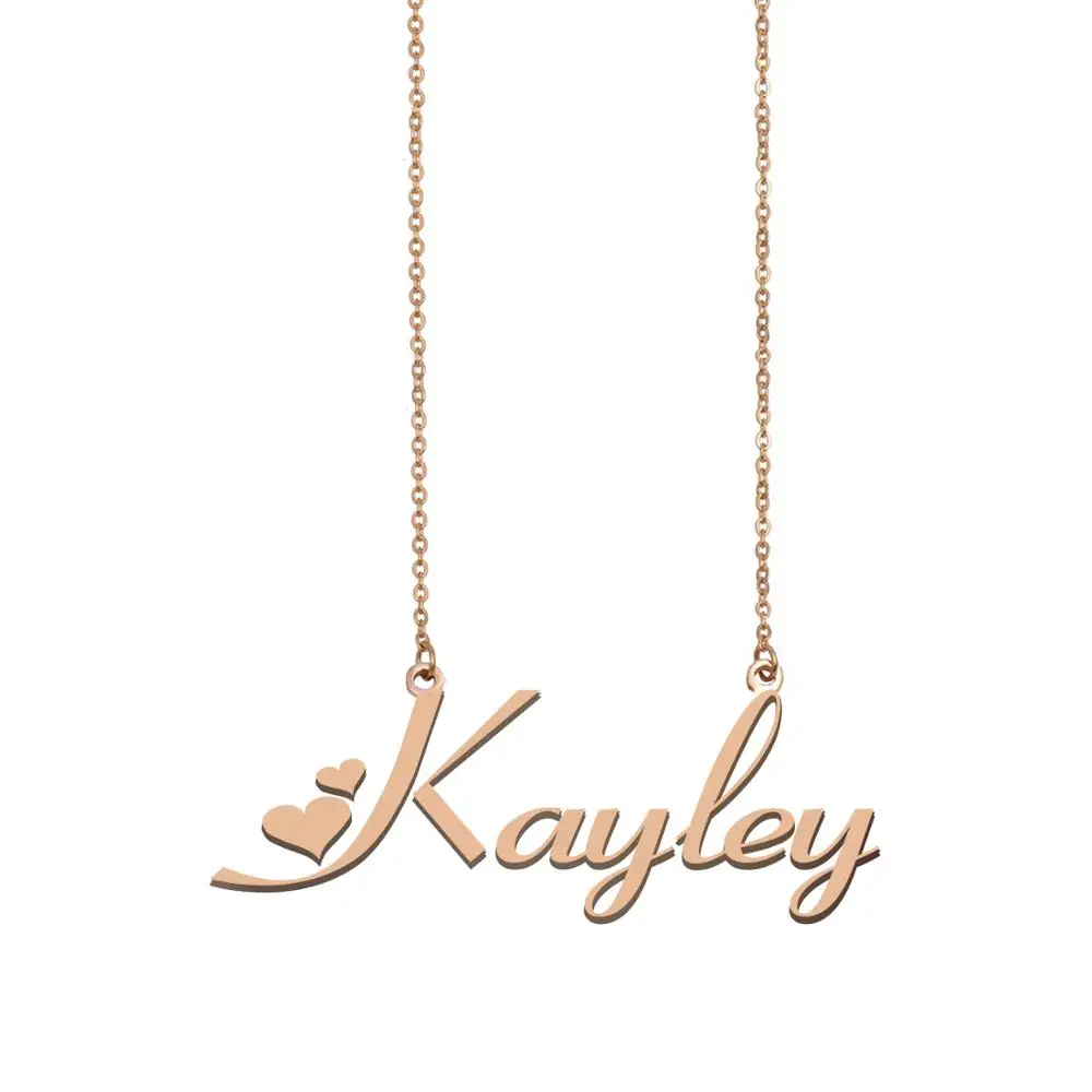 

Kayley Name Necklace , Custom Name Necklace for Women Girls Best Friends Birthday Wedding Christmas Mother Days Gift