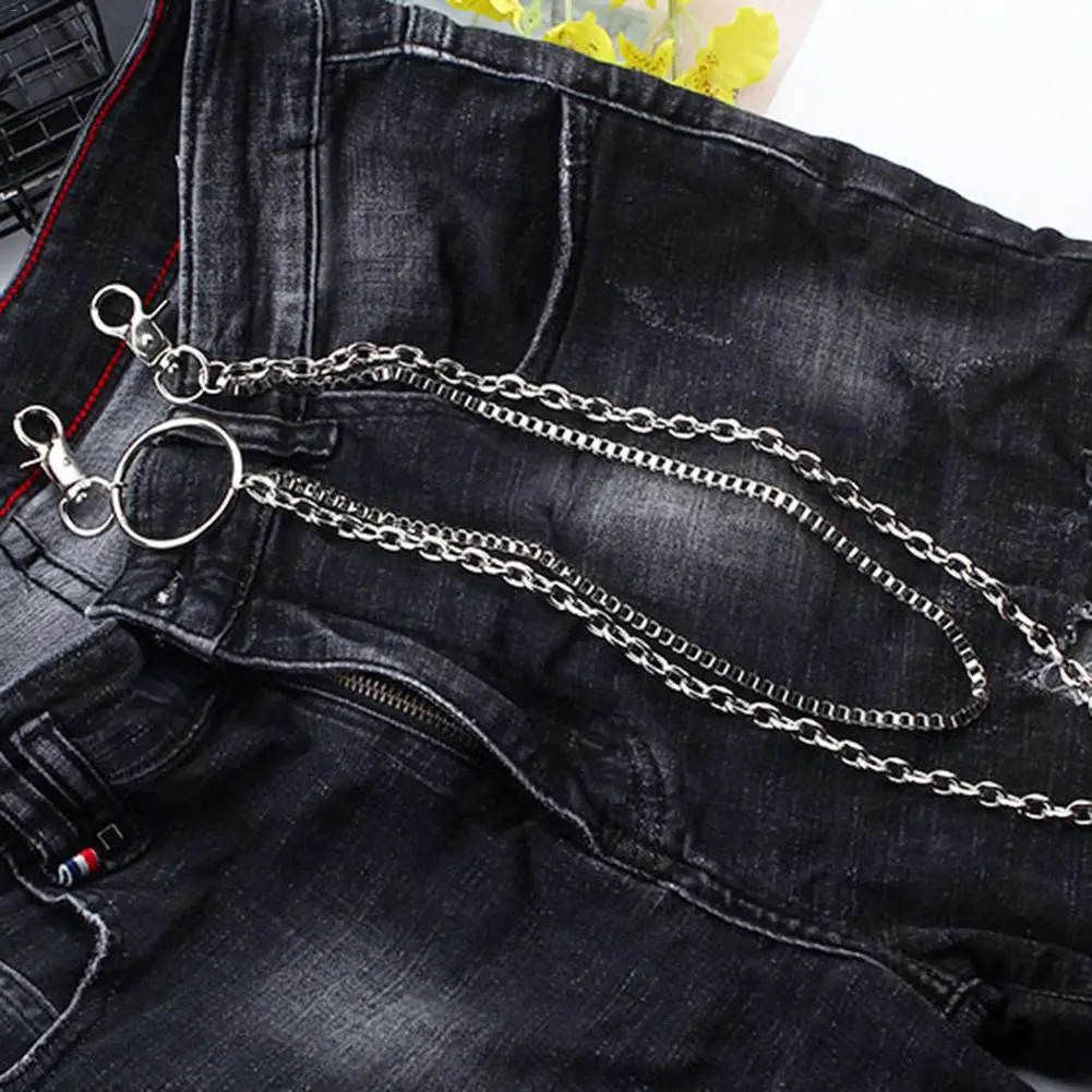 Хип-хоп металлическая цепочка на джинсы модная мужская мода панк хип-хоп ремень