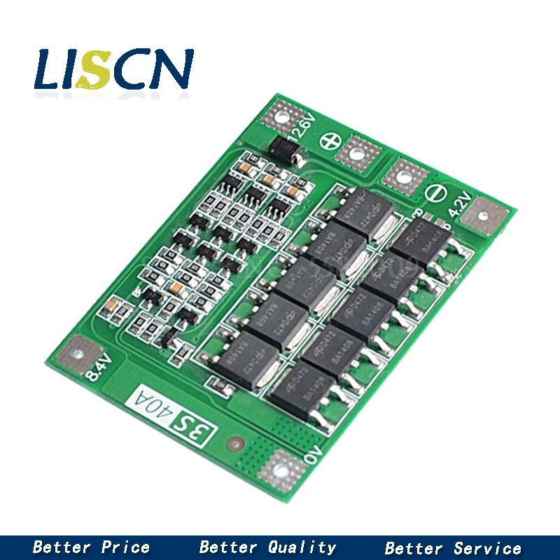3S 10A 20A 25A 30A 40A литий-ионная батарея лития 18650 Charger Совета по защите PCB BMS для