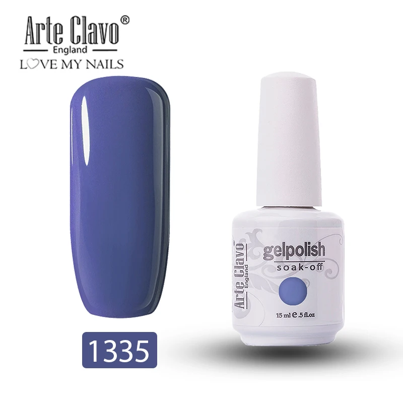 1335 Arte Clavo 15 мл 244 Цвет УФ-гель для ногтей База Светодиодный Гель-лак для ногтей Гибридный впитывающий лак для ногтей Краска Гель-лак Gellack - Цвет: 1335