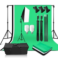 5070cm softbox lighting kit 25w bulb studio continuous light for 22m background support for portrait item fashion photography