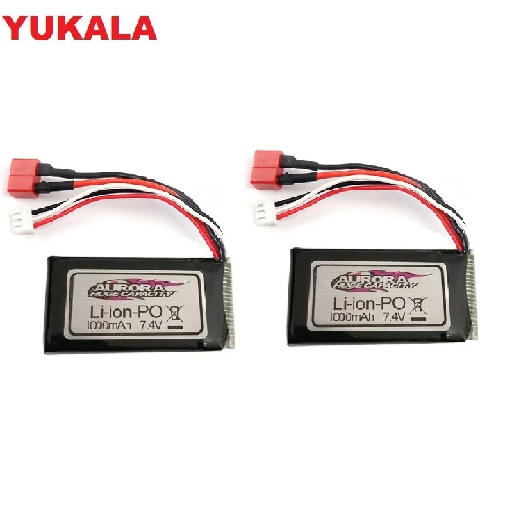 Автомобильный аккумулятор YUKALA XLH XinlehongQ901 Q902 Q903 1/16 2 4G 7 4 В 1000 мА · ч T-образный разъем