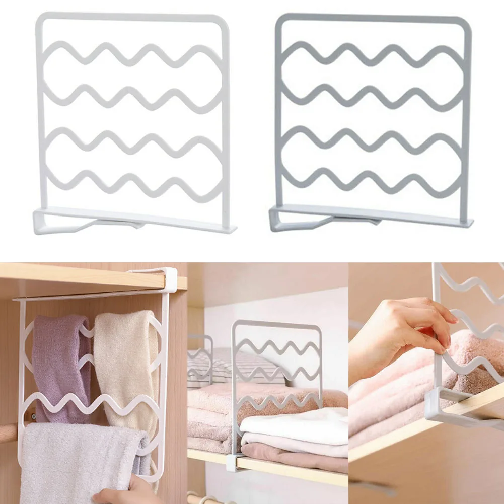 

Creative Dividers Cabinet Shelves Adjustable Wardrobe Partition Pall Desktop Display Rack Holder Wardrobe Partition Divider