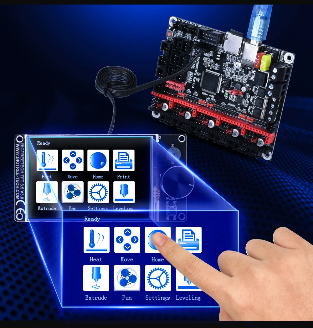 BIGTREETECH TFT35 V3.0 сенсорный экран 3,5 дюймов с wifi 12864 ЖК-дисплей режим панели для MKS SKR V1.3 Pro Ender 3/5 3D доска