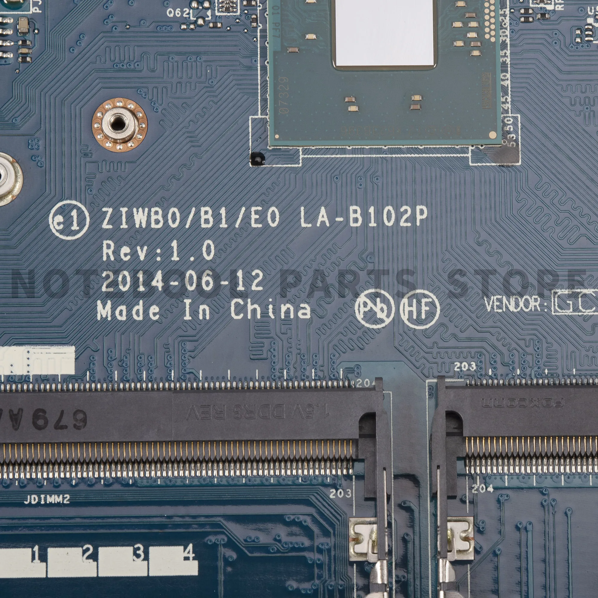 Материнская плата для ноутбука Lenovo Thinkpad B50-30 N2840 CPU 5B20G90122 ZIWB0/B1/E0 LA-B102P DDR3 полностью
