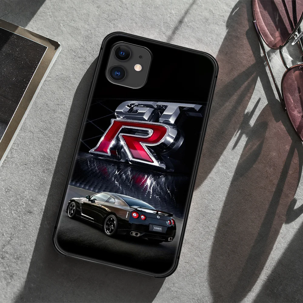 

GTR Car logo Phone Case Cover Hull For iphone 5 5s se 2020 6 6s 7 8 12 mini plus X XS XR 11 PRO MAX black Etui Tpu Bumper 3D