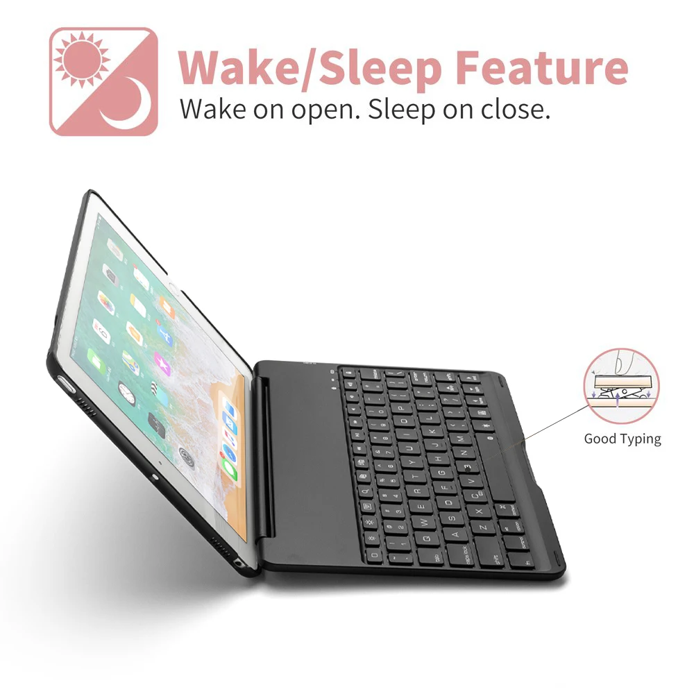 Для нового iPad 2018 2017 9 7 Pro Air 1 2 США Bluetooth чехол с клавиатурой функцией умного