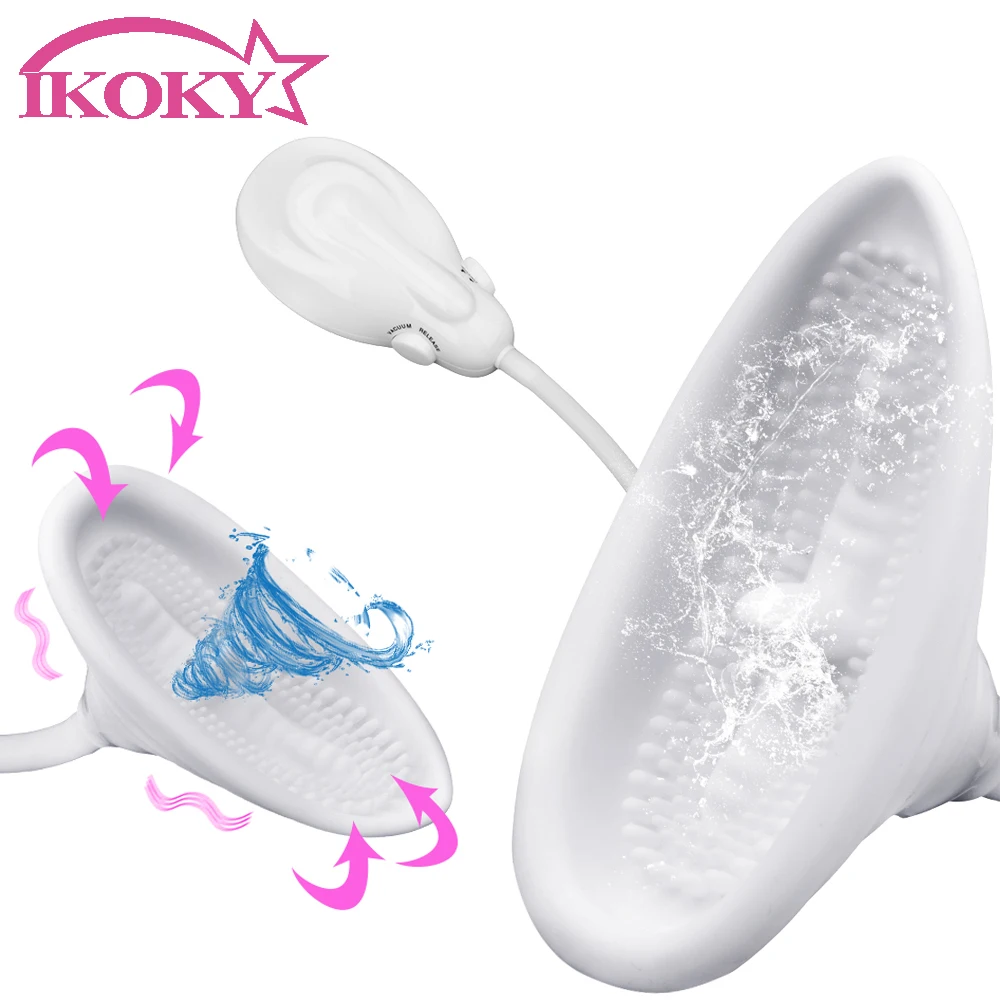 

IKOKY Tongue Vibrators Clitoris Stimulator Nipple Suck Cup Sucking Vibrators Electric Vacuum Pump Vagina Pump Sex Toys For Woman