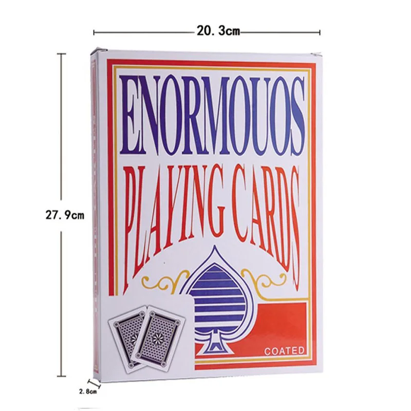 3 размера 2/4/9 раз супер большие гигантские Джамбо игральные карты полная колода
