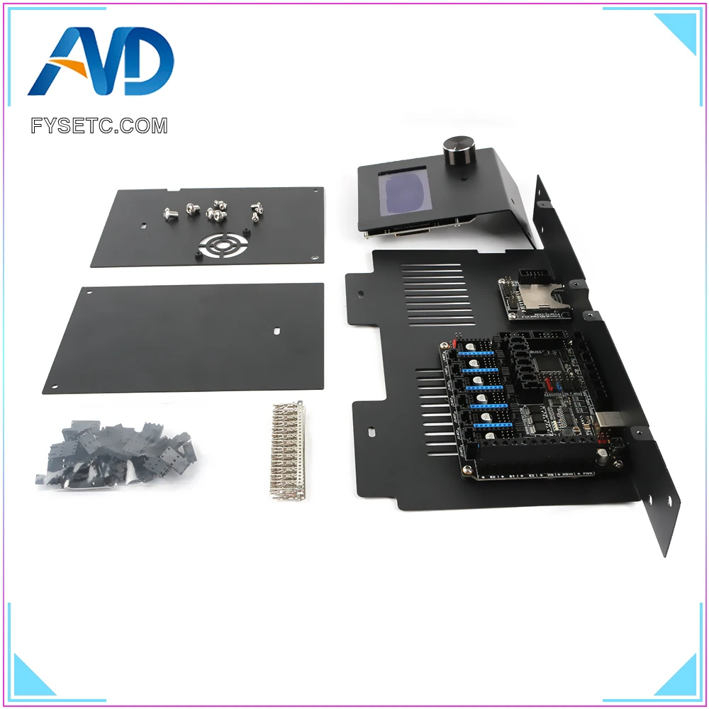 : FYSETC F6 V1.3 материнская плата + 6 шт. TMC2208 4 3 ''дюймовый сенсорный экран