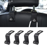 car rear seat hooks portable storage carbon fiber texture fit for bag purse cloth grocery for lexus rx es300 rx330 rx300 gs300
