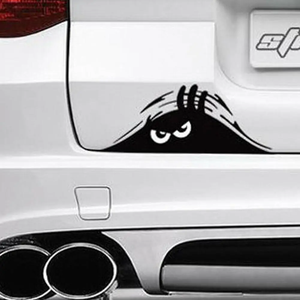 

Waterproof Self-adhesive Car Sticker Scratch Cover Decal Auto Decoration Funny Peeking 3D Big Eyes Sticker Car Styling,19cm