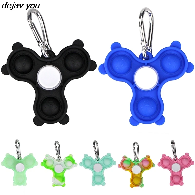 

New Simple Bubble Music Fingertip Spinner Press Finger Decompression Push Toy For Children Adult Gift