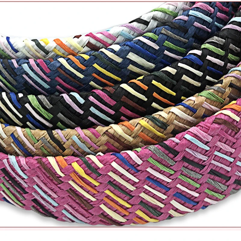 

Korean Style headband hand-woven wide-brimmed head buckle plaid fabric headwear headband female hair accessories hairwear beach