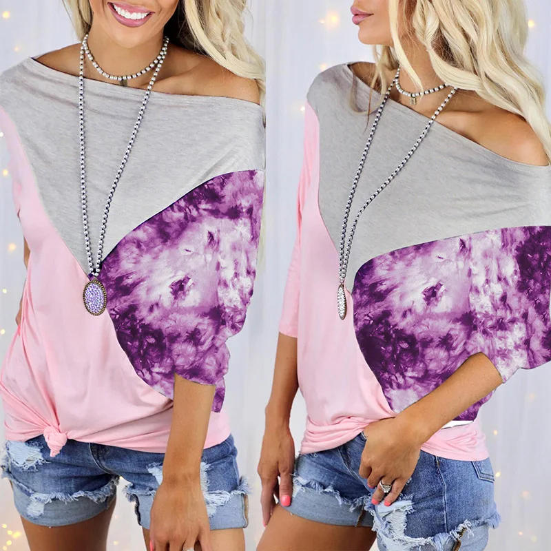 

Women's Printed Short-sleeved Loose Casual T-shirt Comfortable Breathable Top Suitable for Summer LL@17