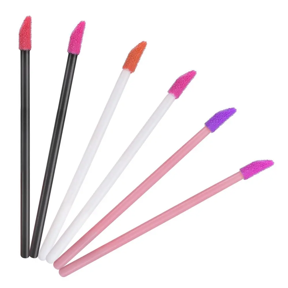 1000pcs Disposable Lip Brush Wholesale Lipstick Gloss Wands Applicator Best Make Up Accessories Multicolors Beauty Tools | Красота и