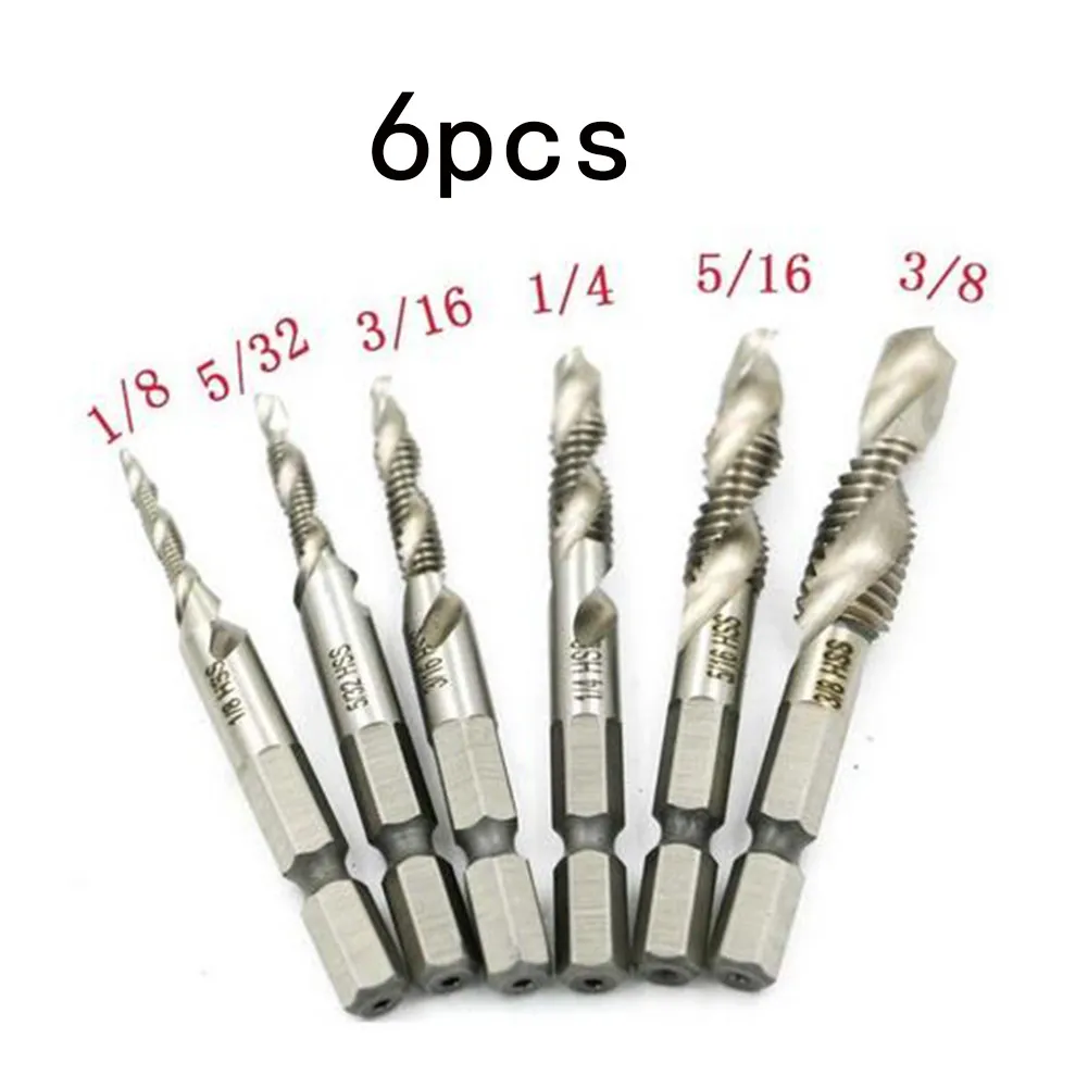

Сверло комбинированное с шестигранным хвостовиком, дюйма, 6 шт.