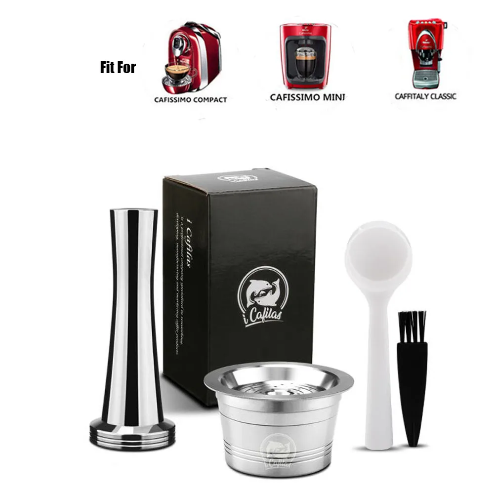 Бургундия Для кофемашины Caffitaly& Tchibo Cafeteira CA кофе Mahinche многоразовые капсулы из нержавеющей стали капсулы совместимы - Цвет: Бургундия